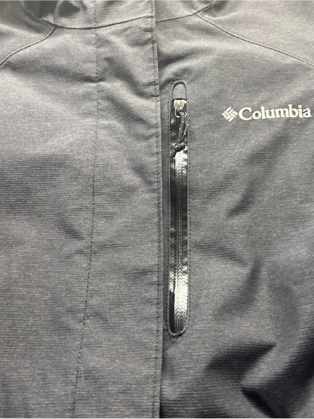 Columbia Black Women's Hooded Ski/ Rain Coat S